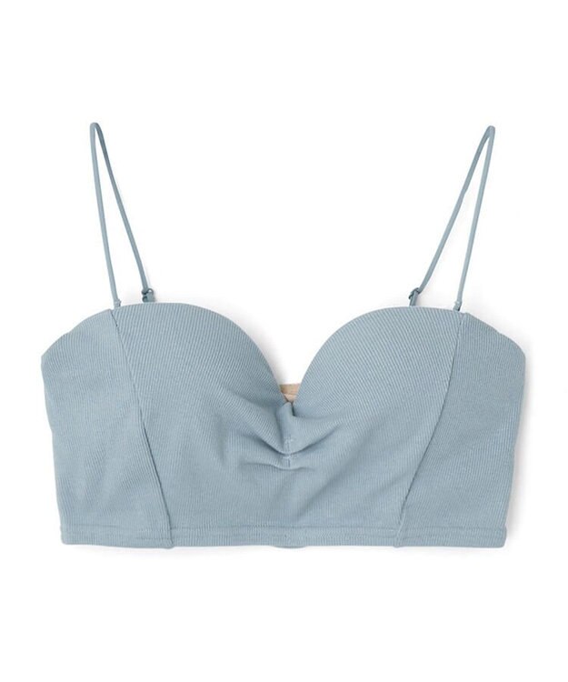 San-ai Resort（三愛水着楽園） 【楽旅ブラ】リブニットチューブブラ【northerly】 ブルー
