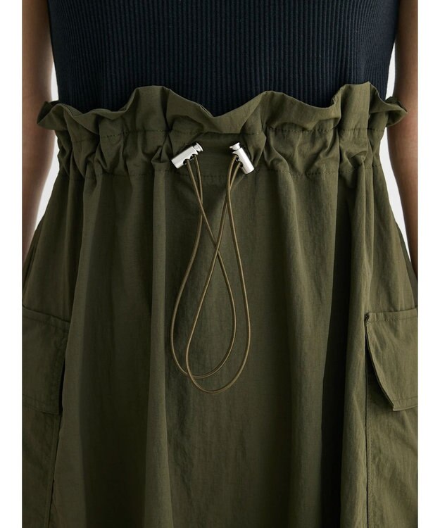 Green Parks ・ＥＬＥＮＣＡＲＥ　ＤＵＥ　リブキリカエワンピ Black