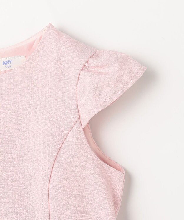 ANY KIDS 花柄刺繍ワンピース ピンク