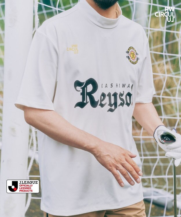 PW CIRCULUS 【UNISEX】J.LEAGUE モックネック J1所属の20クラブコラボ ゴルフ 柏レイソル