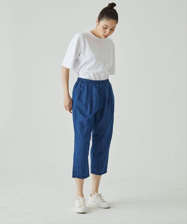 caqu FS linen cropped tapered pants クロップド丈 リネンイージーパンツ 1year