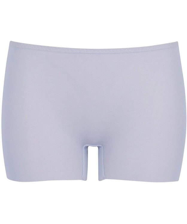 Wing インナー 【綿の贅沢オーガニック フラットタイプ】 オーガニックコットン混素材 ひびきにくく薄くて軽い １分丈 ER1148 ウイング／ワコール グレイッシュブルー