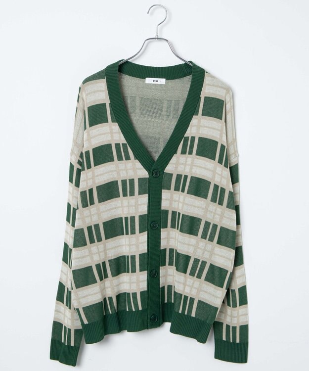 WEGO 【ユニセックス着用ITEM】オーバーフィットドライタッチパターンカーディガン 柄2