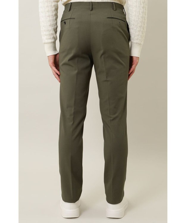 DAKS ストレッチツイルパンツ カーキ