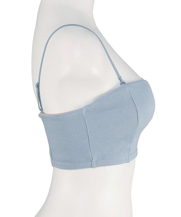 San-ai Resort（三愛水着楽園） 【楽旅ブラ】リブニットチューブブラ【northerly】 ブルー