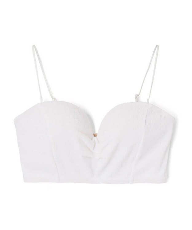 San-ai Resort（三愛水着楽園） 【楽旅ブラ】リブニットチューブブラ【northerly】 ホワイト
