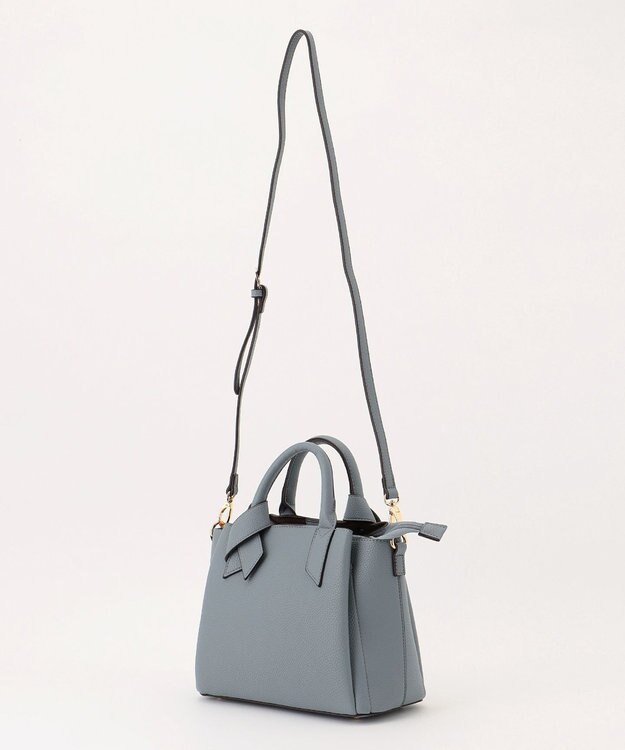 LA BAGAGERIE 【MONICA】リボンハンドルバッグ ブルー