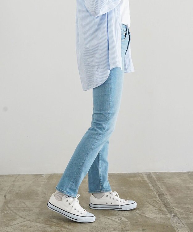 caqu slim straight ハイブリットストレッチストレートデニム 7years