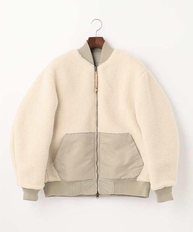 J.PRESS YORK STREET 【UNISEX】リバーシブルMA-1 ベージュ系
