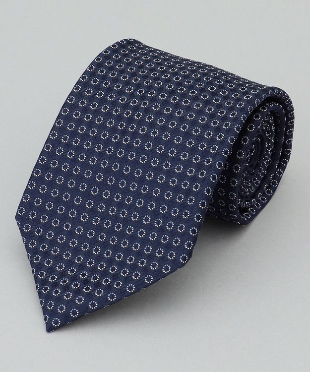 GOTAIRIKU 日本縫製/オリジナル柄【Fermo Fossati】ネクタイ_小紋柄 ネイビー系8