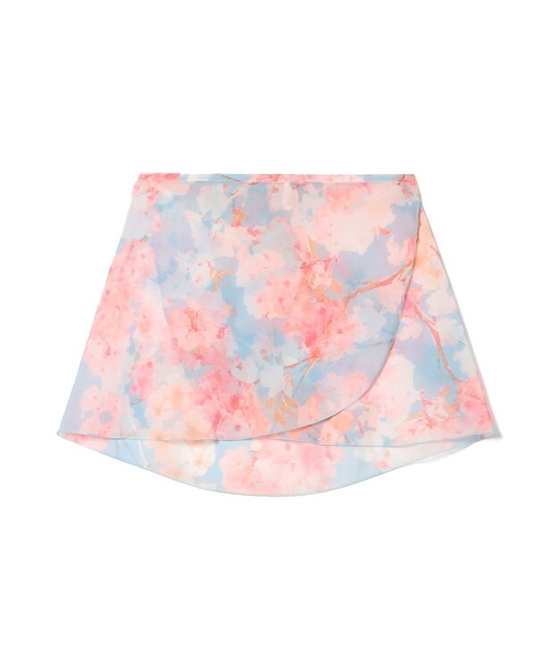 Chacott 【MAY NAGAHISA】巻きスカート チェリーピンクプリント