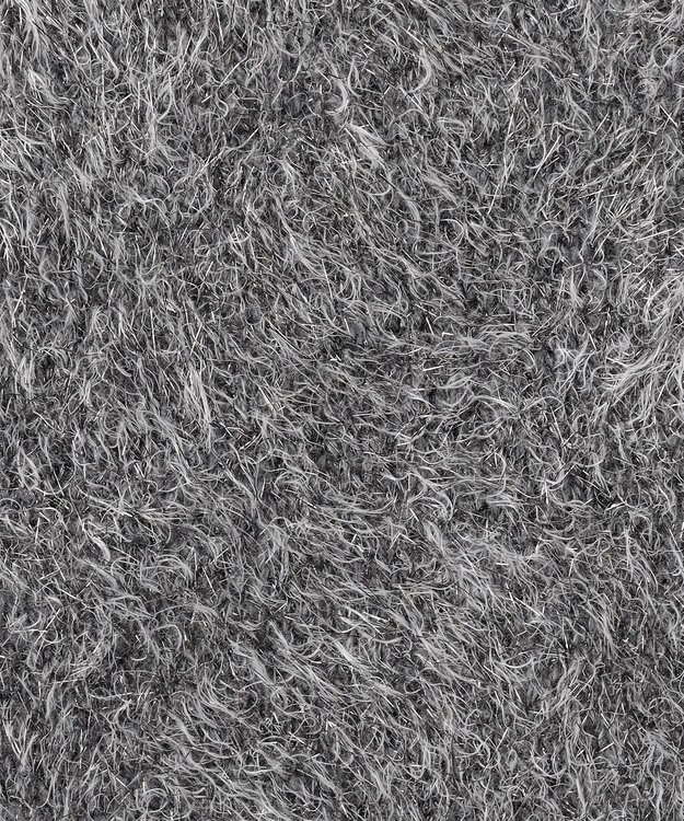 uncrave ラメ シャギー ニット スカート（uncrave STANDARD） シルバー×チャコール