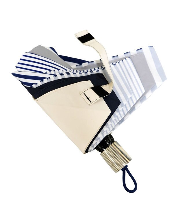 +RING 【UVカット90%以上】【数量限定】UNISEX  折傘 55cm NVY-STP T1233 紺