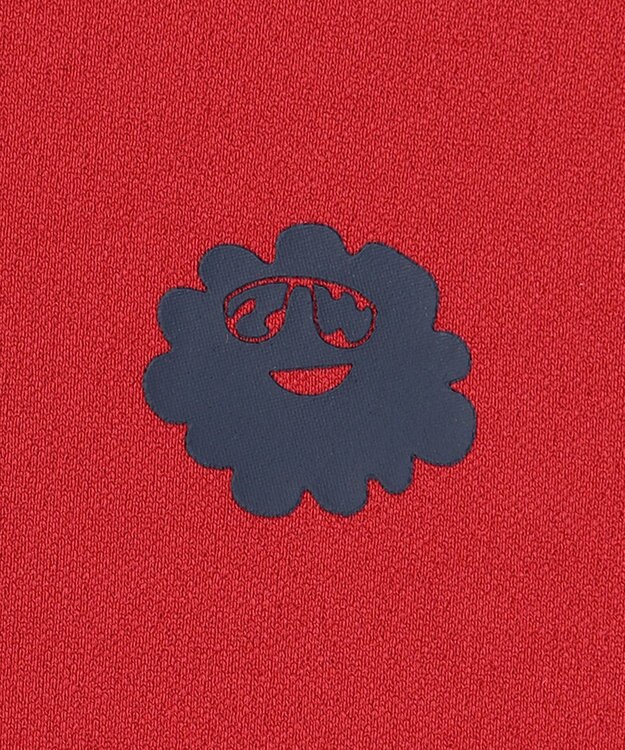 PW CIRCULUS 【WOMEN】【ストレッチ/軽量】バックロゴ 長袖 モックネック シャツ レッド系