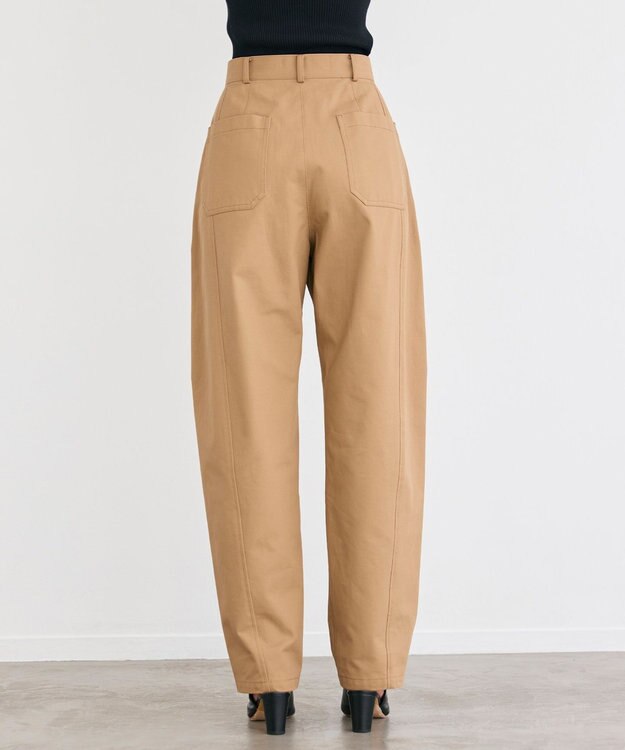 BEIGE， 【洗える】GAZANIA / コットンチノカービーパンツ Camel Beige