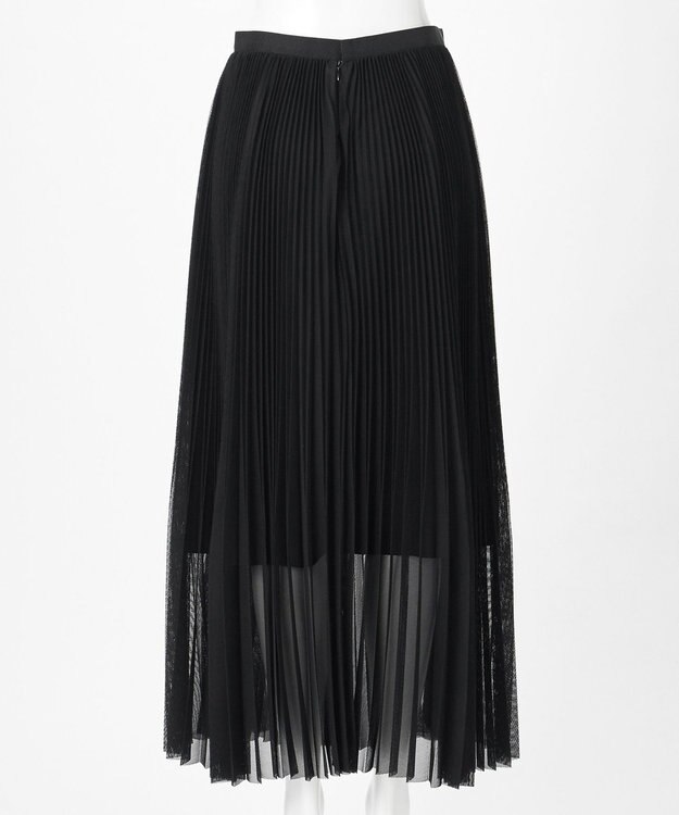 23区 【GOLD LABEL/見上愛さん着用】チュールプリーツ スカート ブラック系