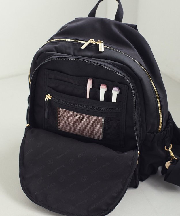 Maison de FLEUR 撥水加工ポケットリュック Black
