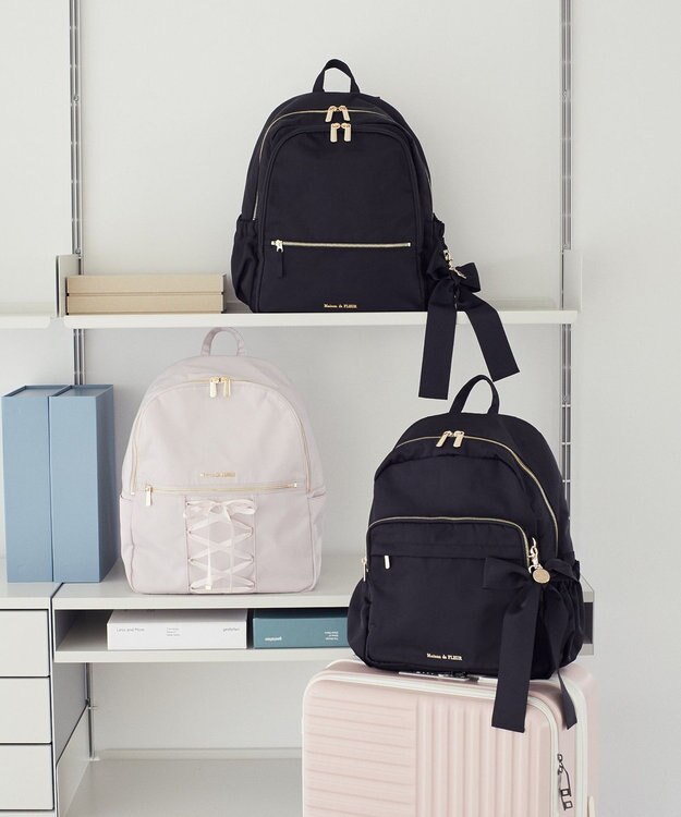 Maison de FLEUR 撥水加工ポケットリュック Black