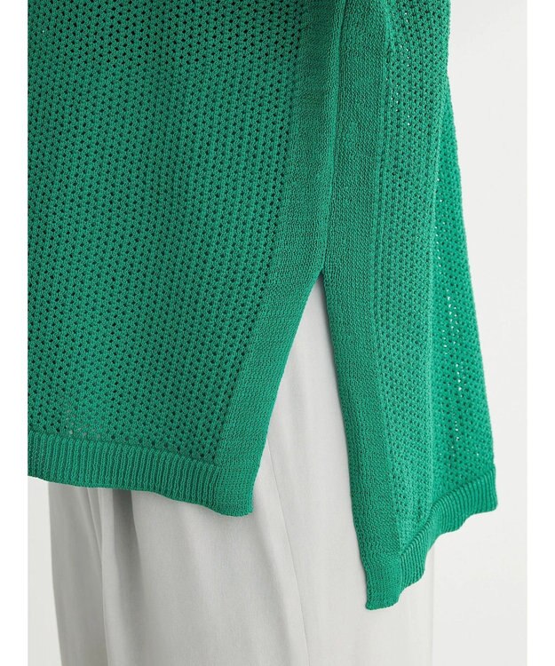 Green Parks メッシュニットプルオーバー Green