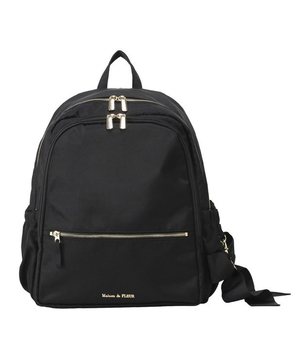 Maison de FLEUR 撥水加工ポケットリュック Black
