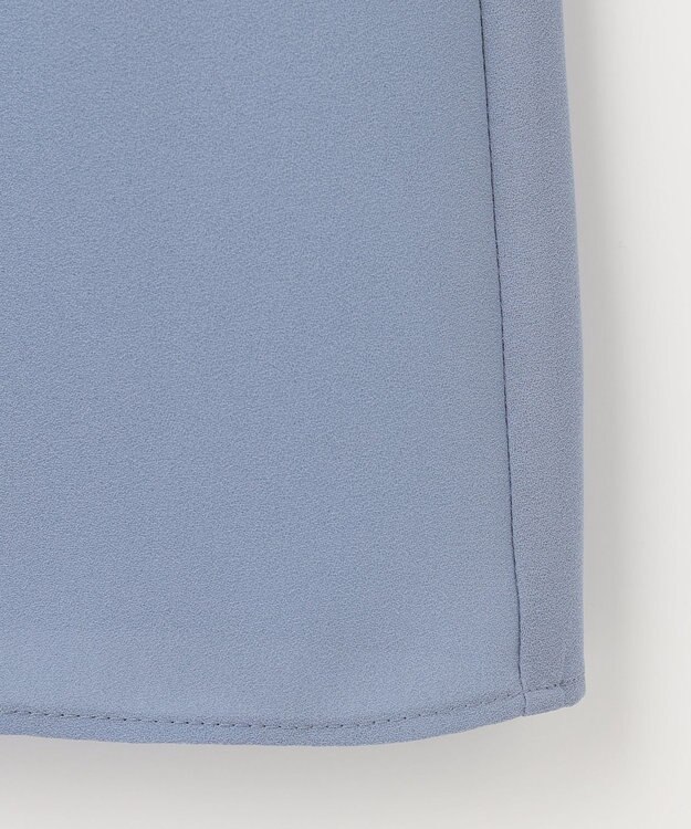 J.PRESS LADIES ストレッチジョーゼット Vネック カットソー スカイブルー系