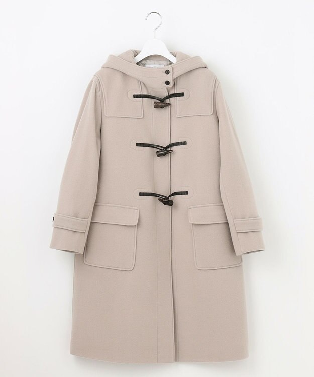 J.PRESS LADIES Jackal 140s ソフトメルトン ダッフルコート ベージュ系