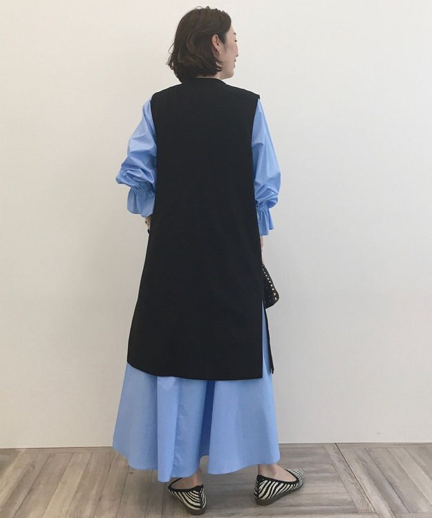 UNFILO 【セットアップ対応】BEAUTY MOVE ロングジレ ブラック