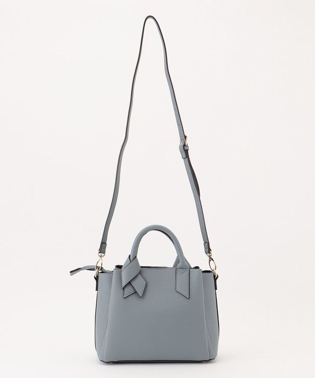 LA BAGAGERIE 【MONICA】リボンハンドルバッグ ブルー