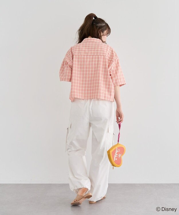 Green Parks シュガーラッシュ　／　チェックショート丈シャツ Red