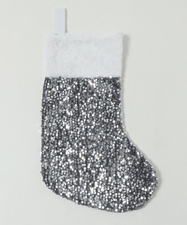 WEGO クリスマスキラキラくつした シルバー