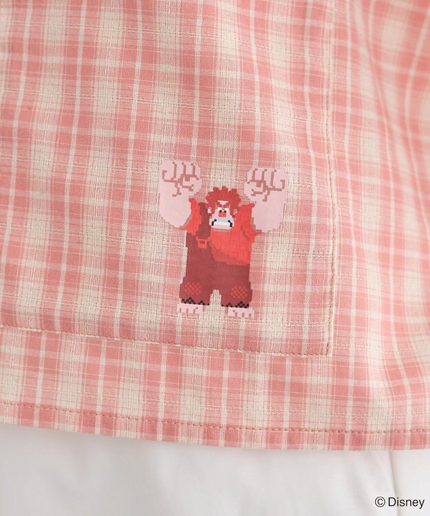 Green Parks シュガーラッシュ　／　チェックショート丈シャツ Red