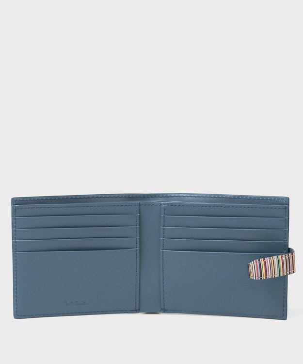 Paul Smith シグネチャーストライプタブ  札入れ ブルー