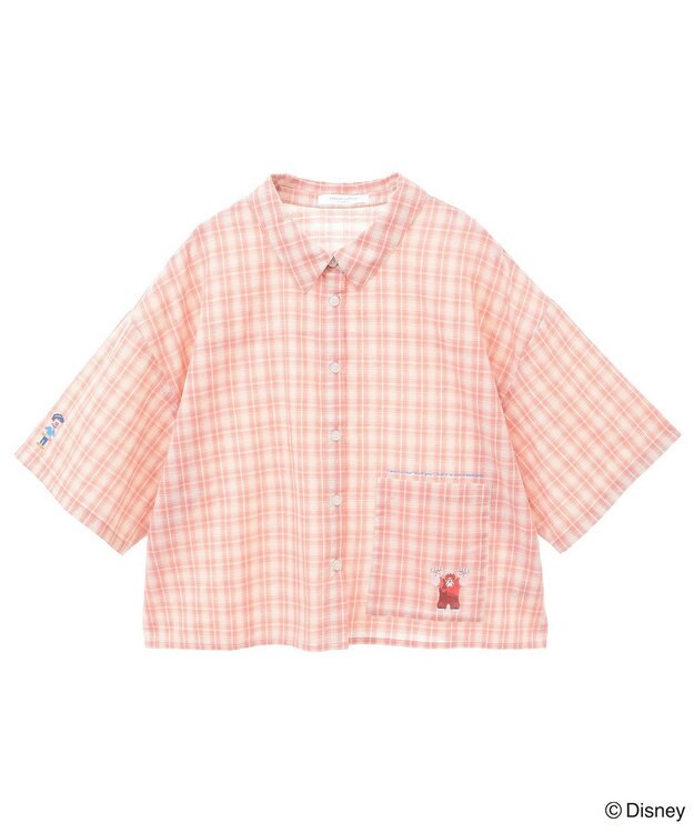 Green Parks シュガーラッシュ　／　チェックショート丈シャツ Red