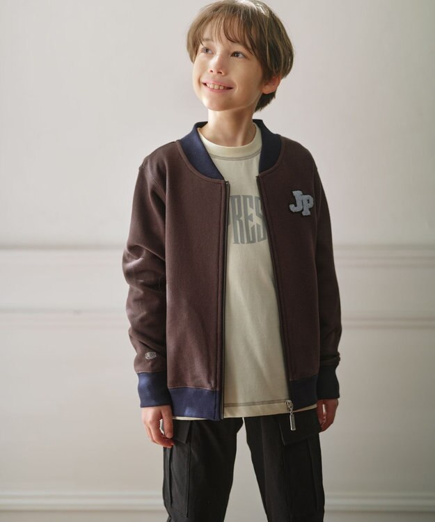 J.PRESS KIDS 【140-170cm】トラック ブルゾン ダークブラウン系