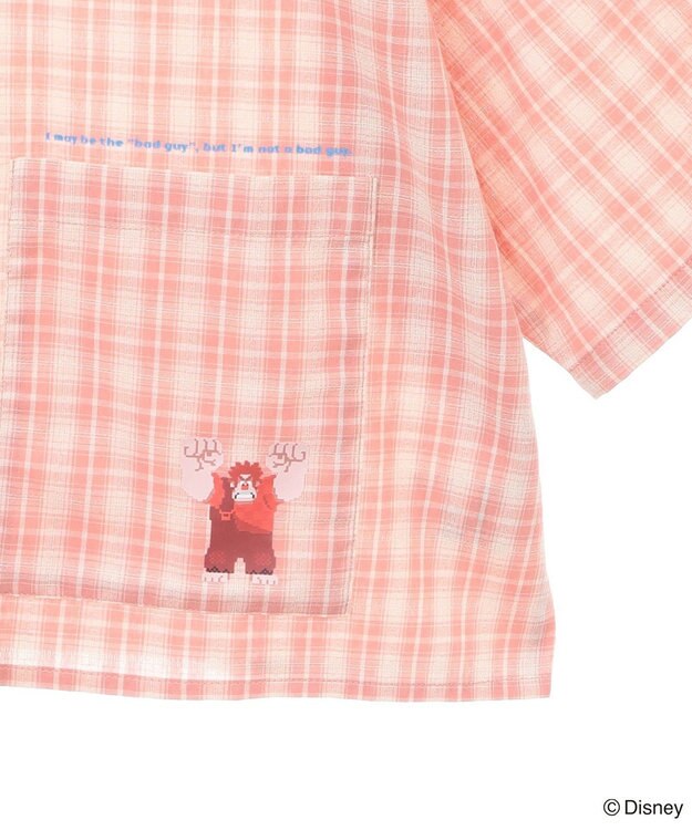 Green Parks シュガーラッシュ　／　チェックショート丈シャツ Red