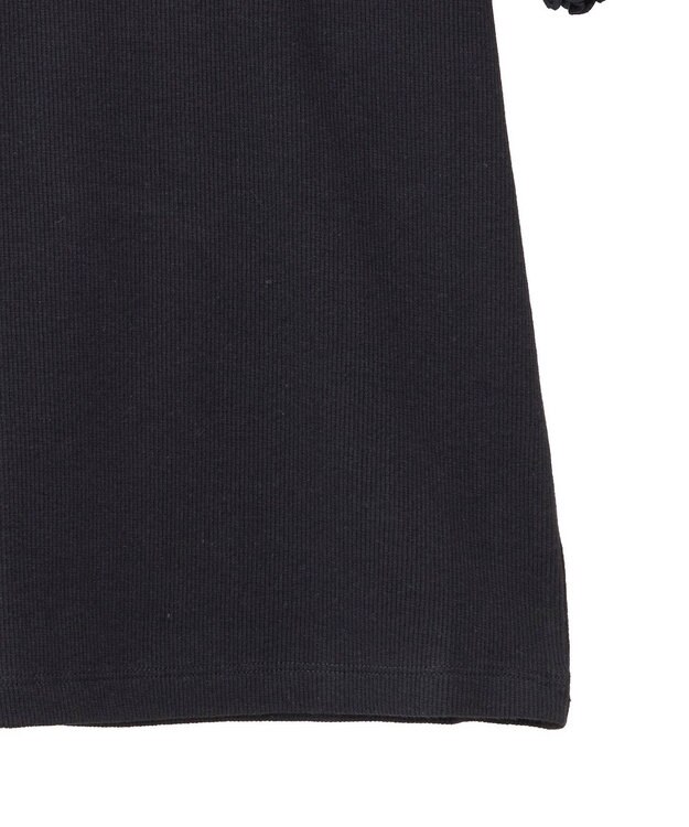 earth music&ecology リブメロープルオーバー Black