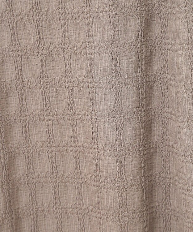 earth music&ecology ＳＥＴ２点ジャカードシャツ＋キャミドレ Mocha