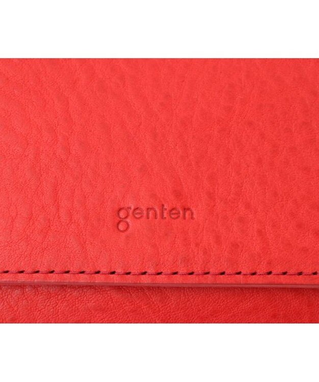 genten ミネルヴァ2 2つ折り財布外ボックス アカ