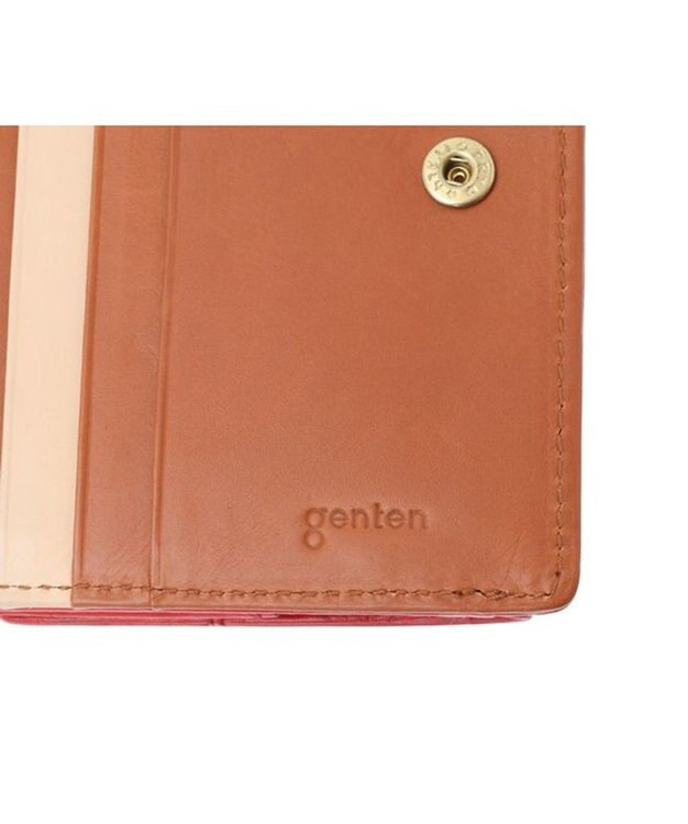 genten ミネルヴァ2 2つ折り財布外ボックス アカ