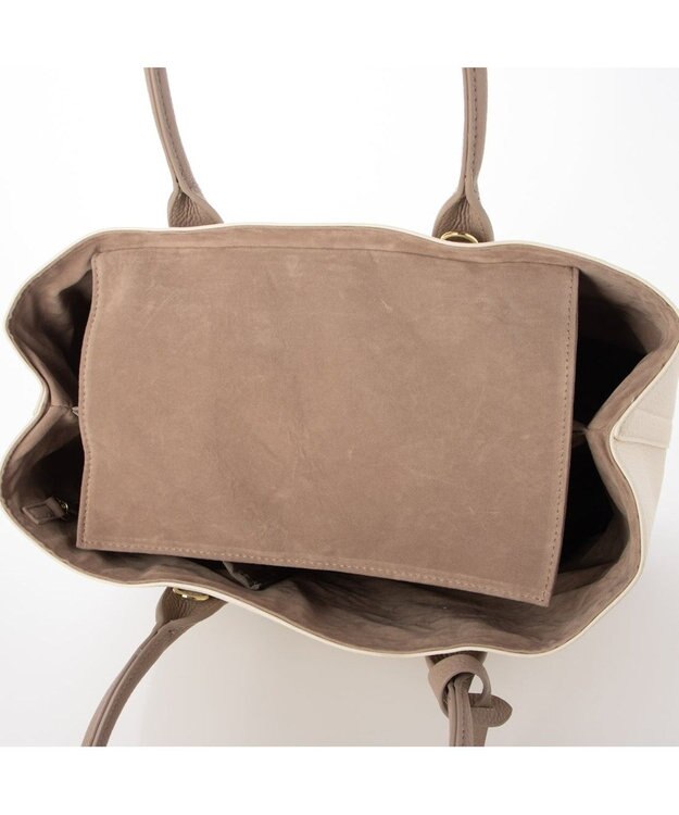 UNBILLION cachecache ショルダー付きパーテーション合成皮革トートL OKMIX