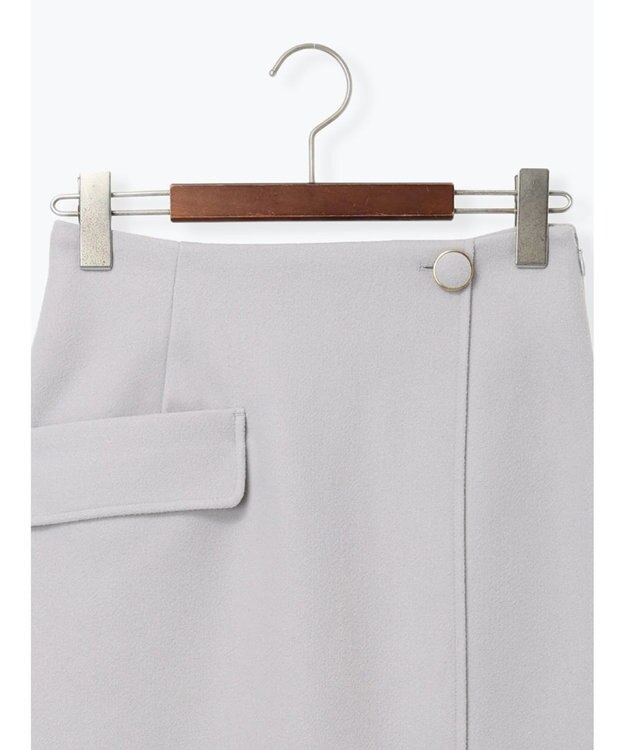 Te chichi メルトンジャージートラペーズスカート Ｓグレー