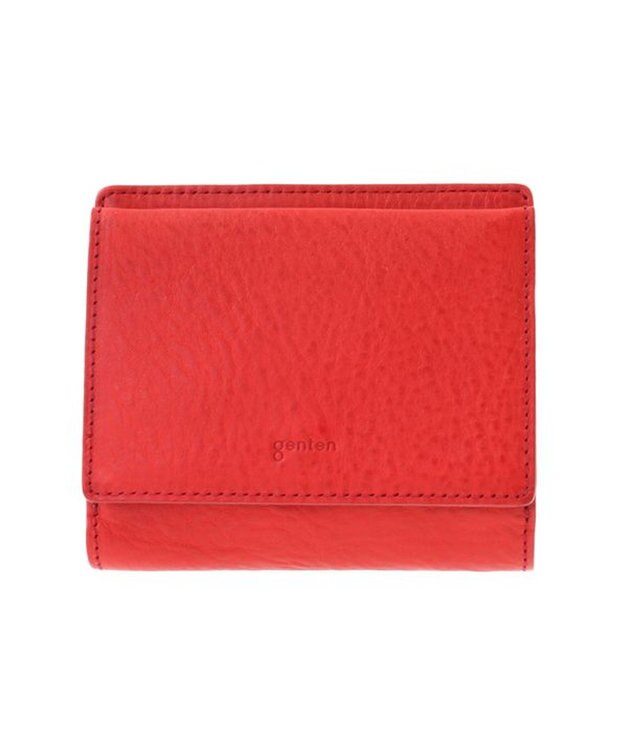 genten ミネルヴァ2 2つ折り財布外ボックス アカ