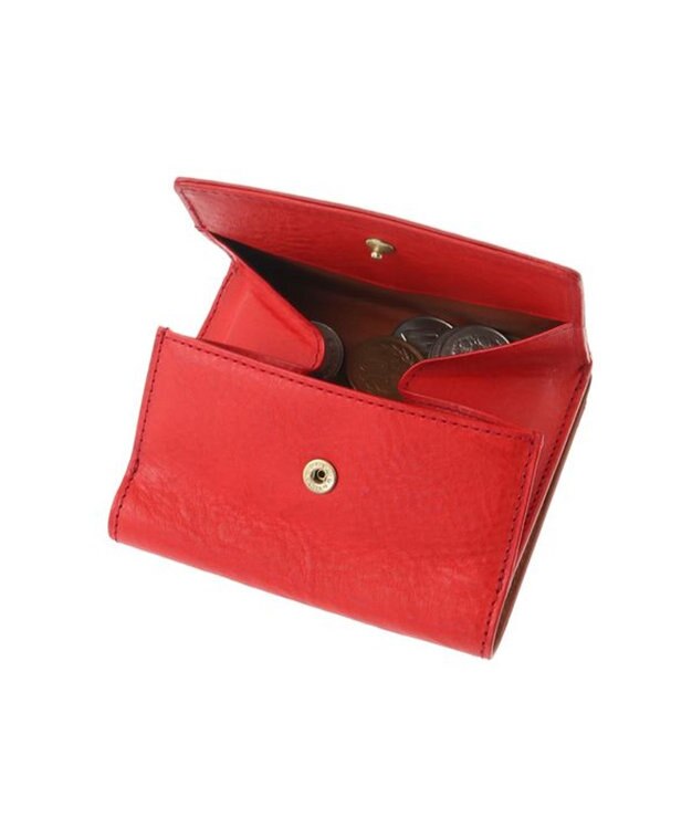 genten ミネルヴァ2 2つ折り財布外ボックス アカ