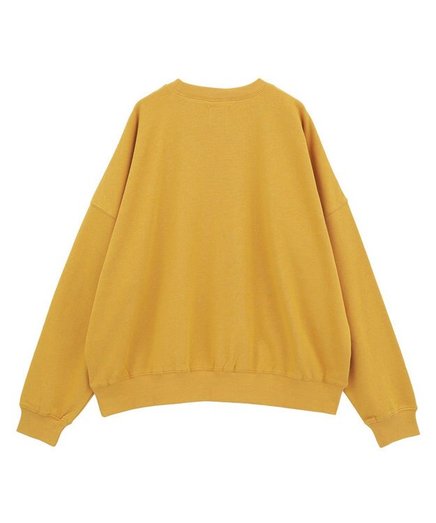 Green Parks オーバーサイズロゴ裏毛プルオーバー Mustard