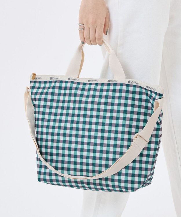 LeSportsac DELUXE EASY CARRY TOTE/フォレストギンガム フォレストギンガム