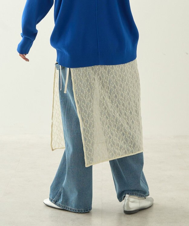 AMERICAN HOLIC レースラップスカート Off White