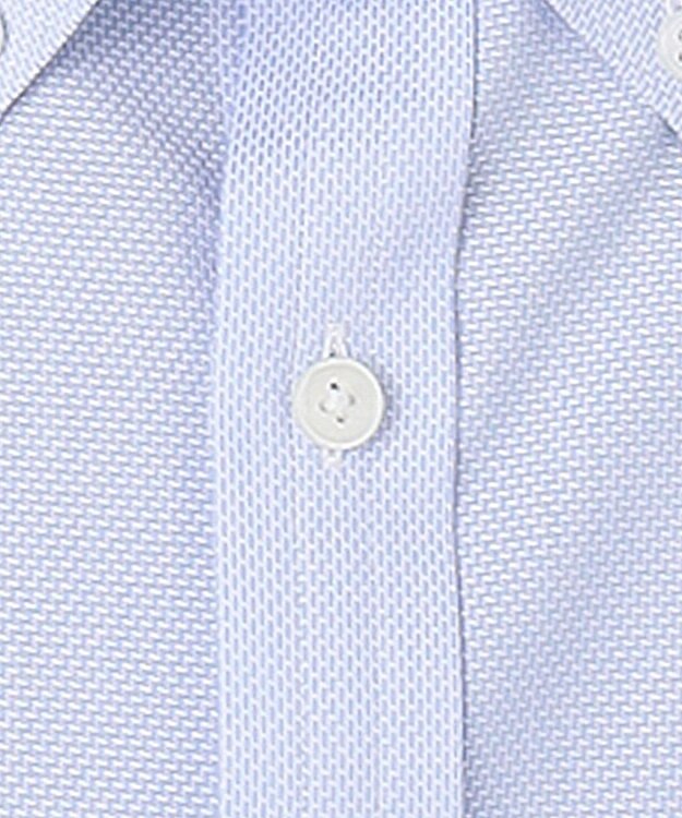 GOTAIRIKU 春夏向け【形態安定】SUMMERPREMIUMPLEATS_ボタンダウン 半袖ドレスシャツ サックスブルー系