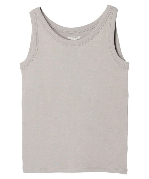 AMERICAN HOLIC 抗菌防臭Ｄａｉｌｙテレコタンクトップ Gray Beige
