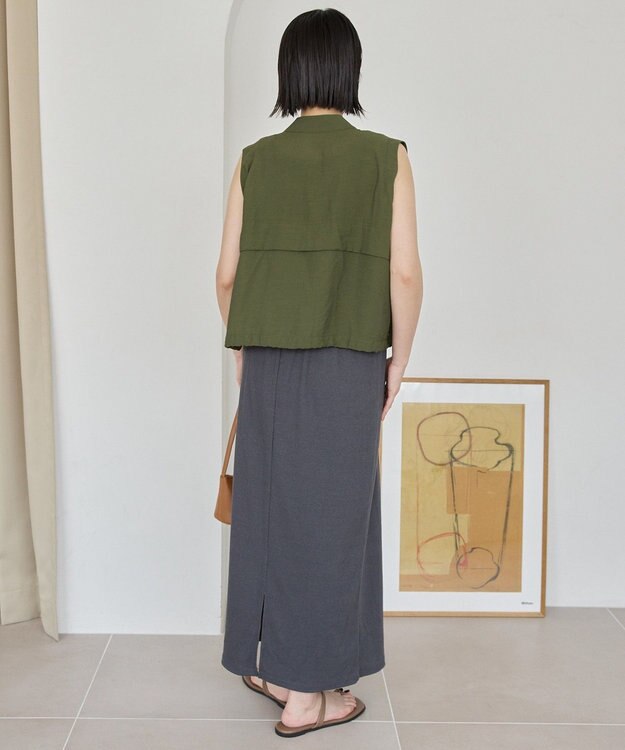 AMERICAN HOLIC Ｗポケットショートベスト Khaki