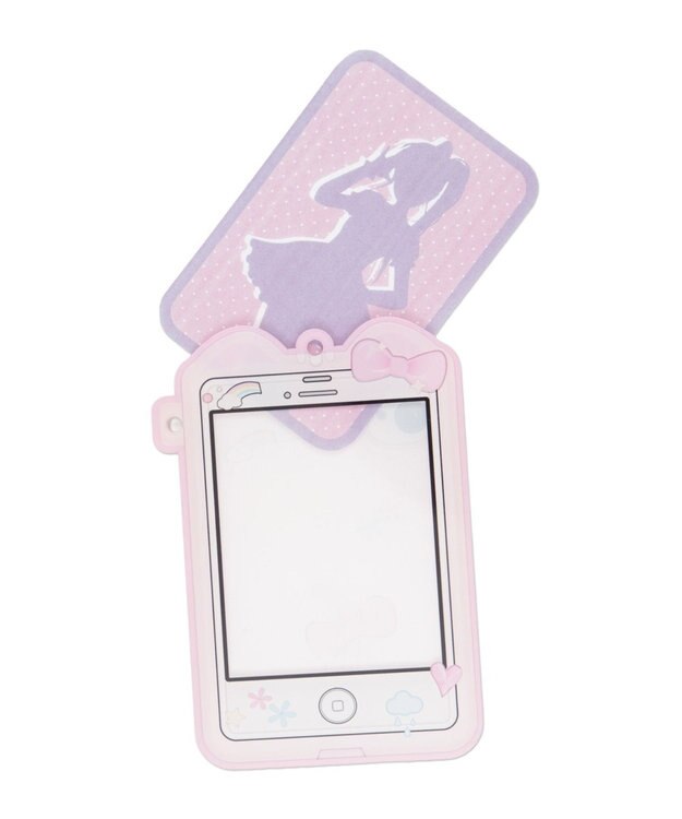 WEGO 【痛バ＆推し活グッズ】あにまるphoneカードホルダーキーホルダー ピンク